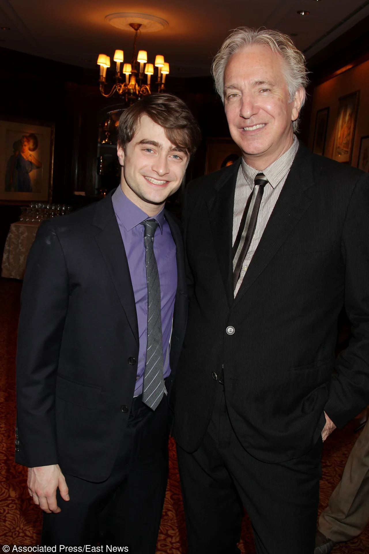 Daniel Radcliffe i Alan Rickman w 2011 roku