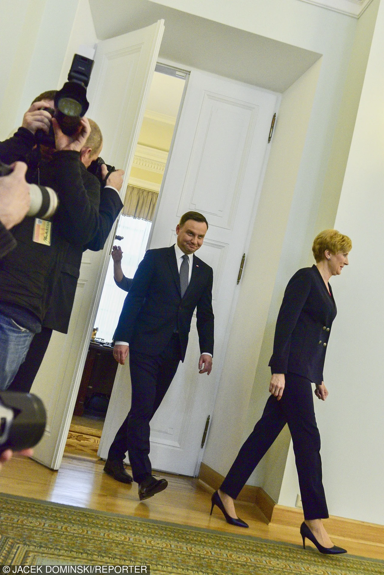 Agata Duda z mężem