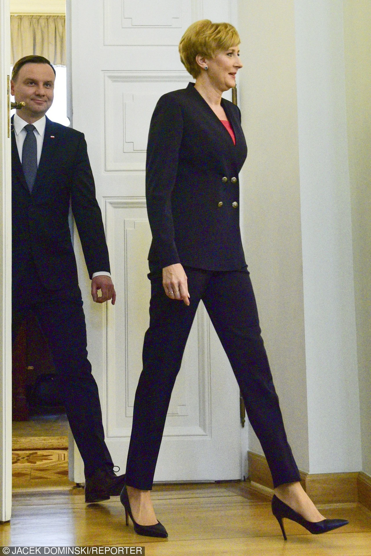 Agata Duda z mężem