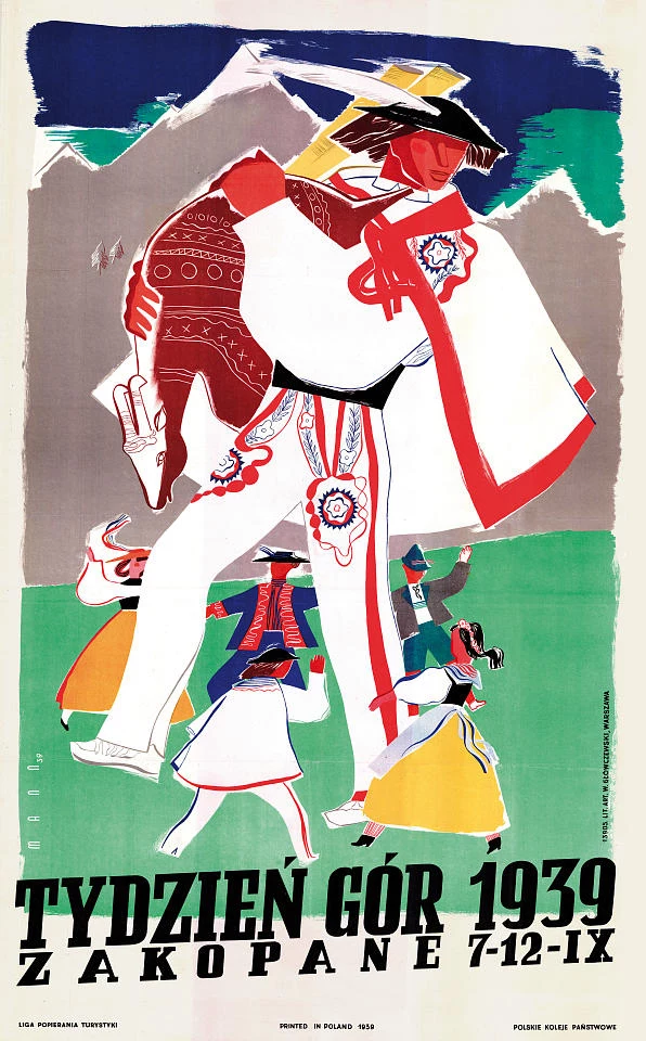 Plakat: Tydzień Gór, 1939 Plakat: Tydzień Gór, 1939