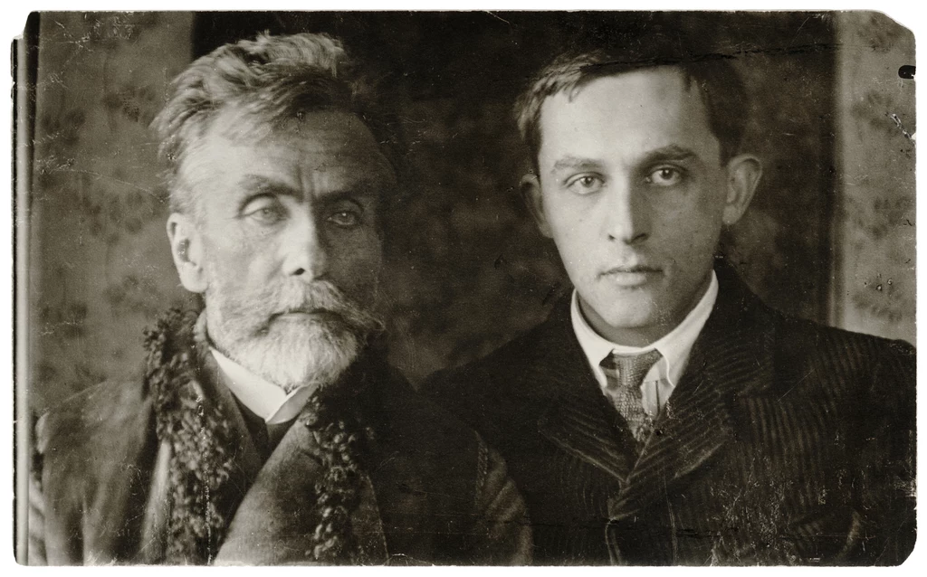 Stanisław Witkiewicz z synem w Lovranie Stanisław Witkiewicz z synem w Lovranie