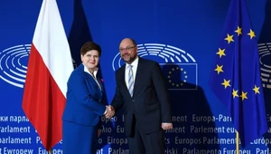 Przed południem premier Beata Szydło spotkała się z przewodniczącym PE Martinem Schulzem