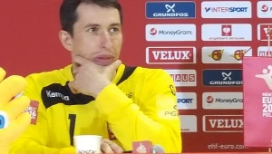 Sławomir Szmal po meczu z Francją.