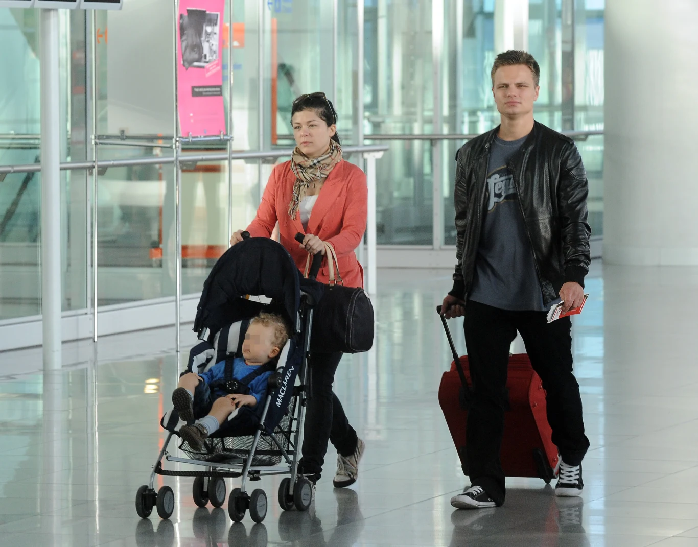 Kasia z męzem i synkiem