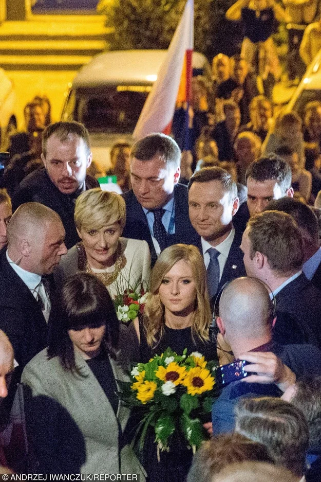 Kinga Duda z rodzicami