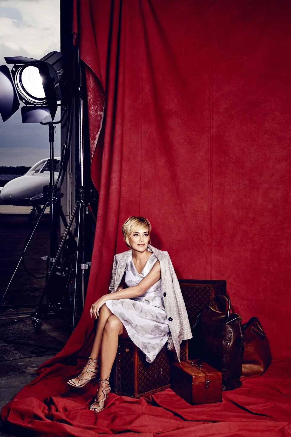 Sharon Stone w kolekcji Airfield Sharon Stone w kolekcji Airfield