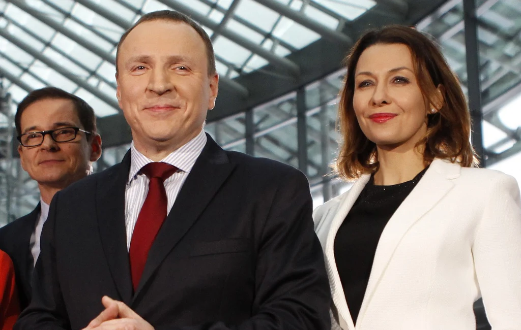 Anna Popek pozuje z Jackiem Kurskim