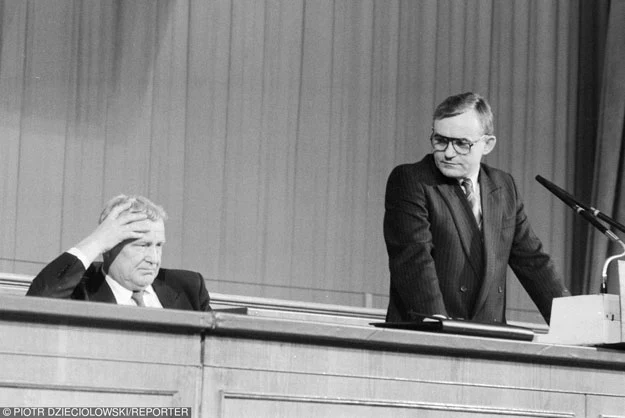 Mieczysław Rakowski i Leszek Miller