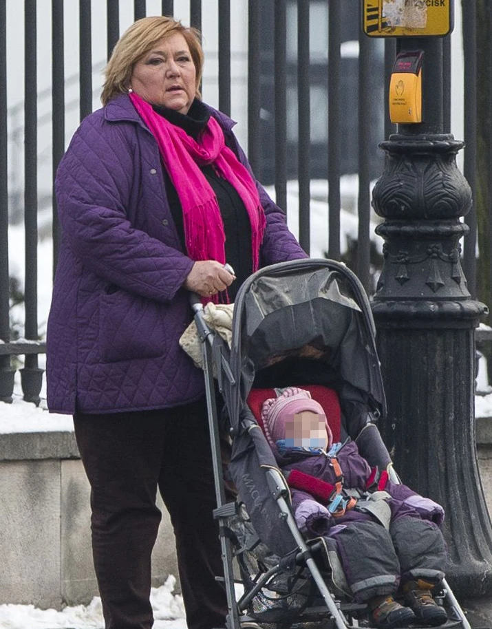 Anna Komorowska z wnuczką