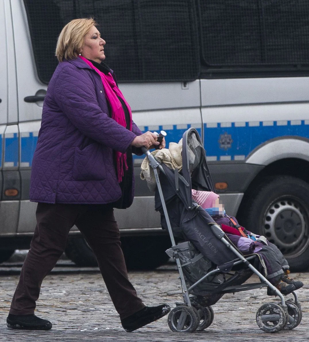 Anna Komorowska z wnuczką