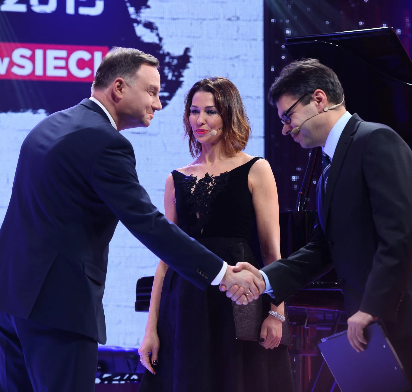 Anna Popek, Andrzej Duda, Michał Karnowski Anna Popek, Andrzej Duda, Michał Karnowski