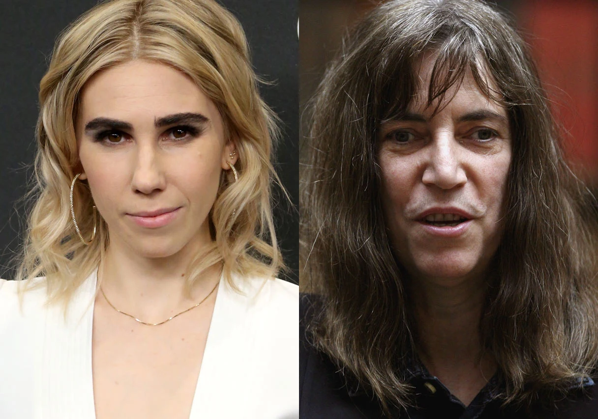 Zosia Mamet (L) wcieli się w postać Patti Smith (P)