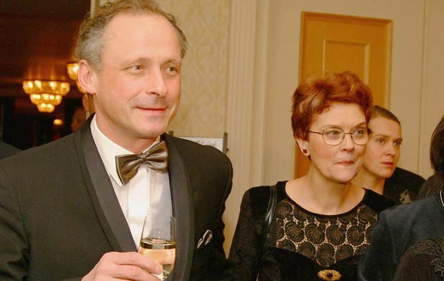 Paweł Wawrzecki ze zmarłą żoną, Barbarą Winiarką Paweł Wawrzecki ze zmarłą żoną, Barbarą Winiarką