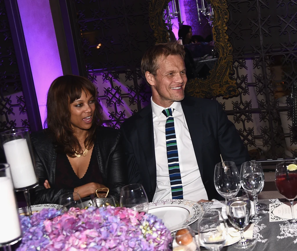 Tyra Banks z partnerem Tyra Banks z partnerem
