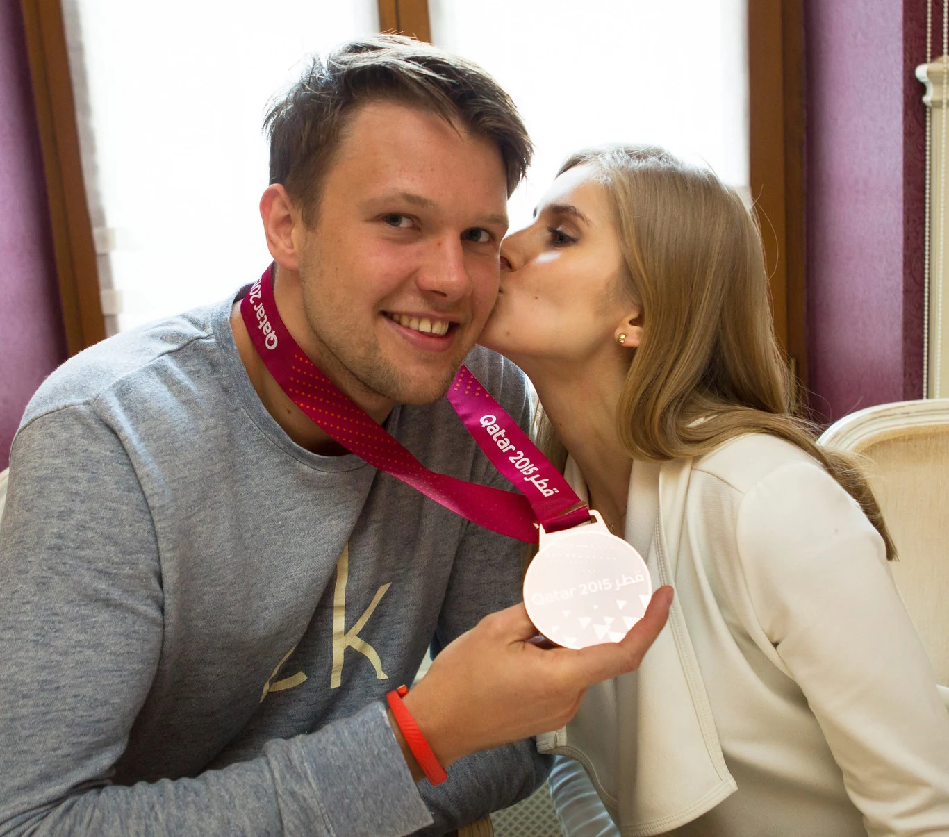 Kamil Syprzak z partnerką Dagmarą Kamil Syprzak z partnerką Dagmarą