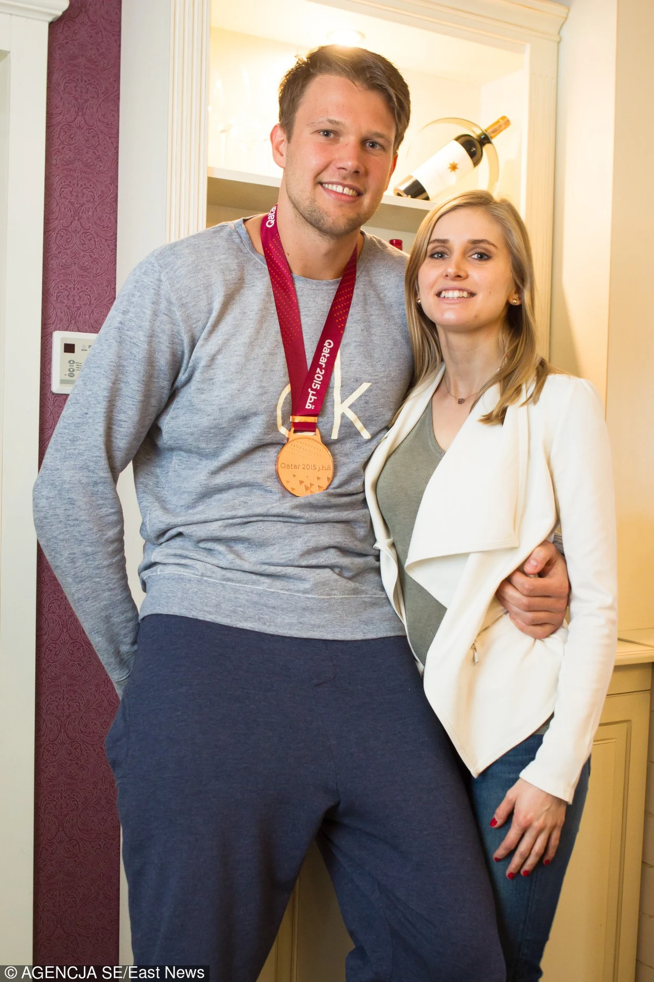Kamil Syprzak z partnerką Dagmarą Kamil Syprzak z partnerką Dagmarą
