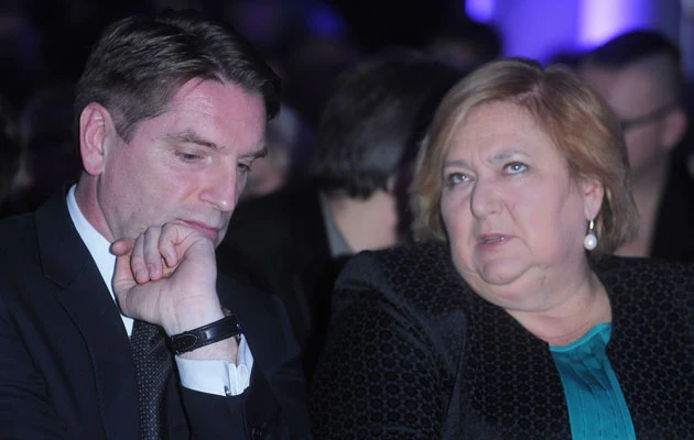 Tomasz Lis i Anna Komorowska