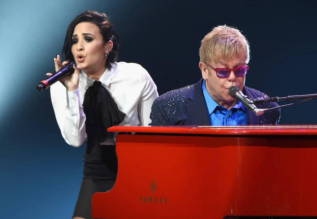 Demi Lovato i Elton John razem na scenie