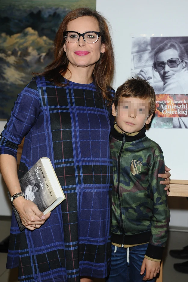 Agata Passent ze starszym synem