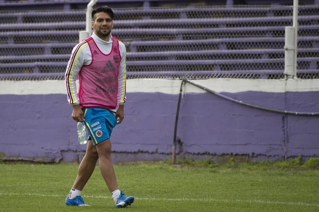 Radamel Falcao podczas treningu Radamel Falcao podczas treningu