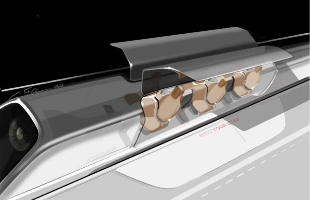 Hyperloop - wizualizacja. Fot. SpaceX