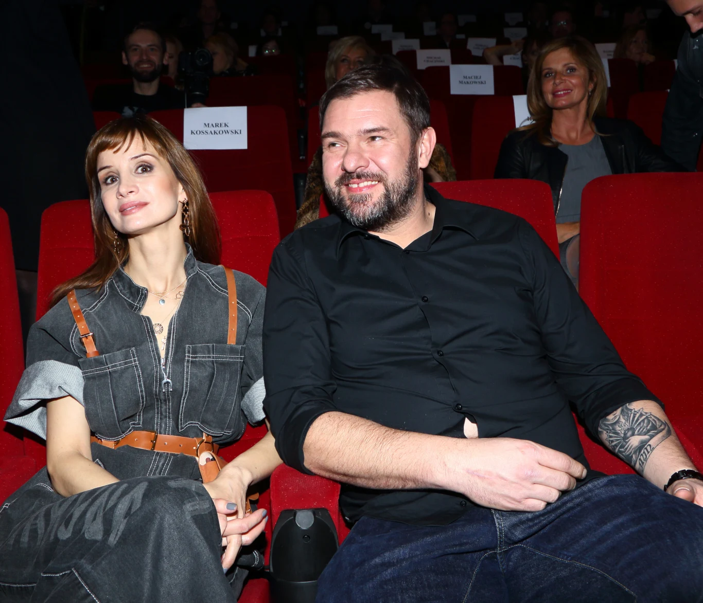 Tomasz Karolak z partnerką Violą Kołakowską Tomasz Karolak z partnerką Violą Kołakowską