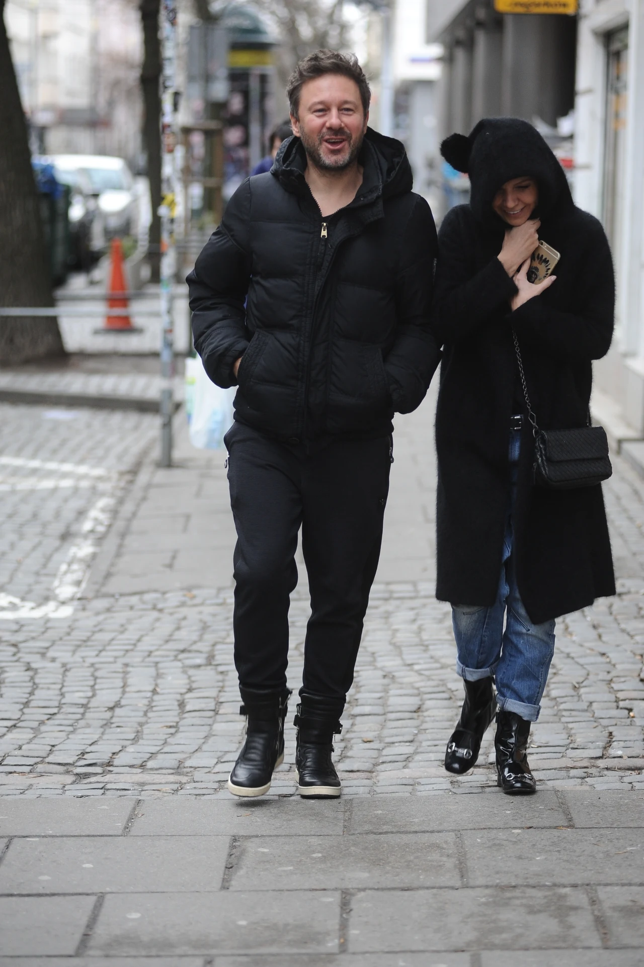 Andrzej z menedżerką Andrzej z menedżerką