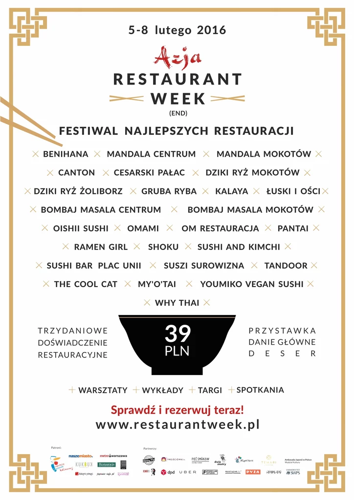 Azja Restaurant Week(end) to już piąta edycja festiwalu