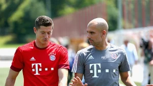 Robert Lewandowski i Pep Guardiola
