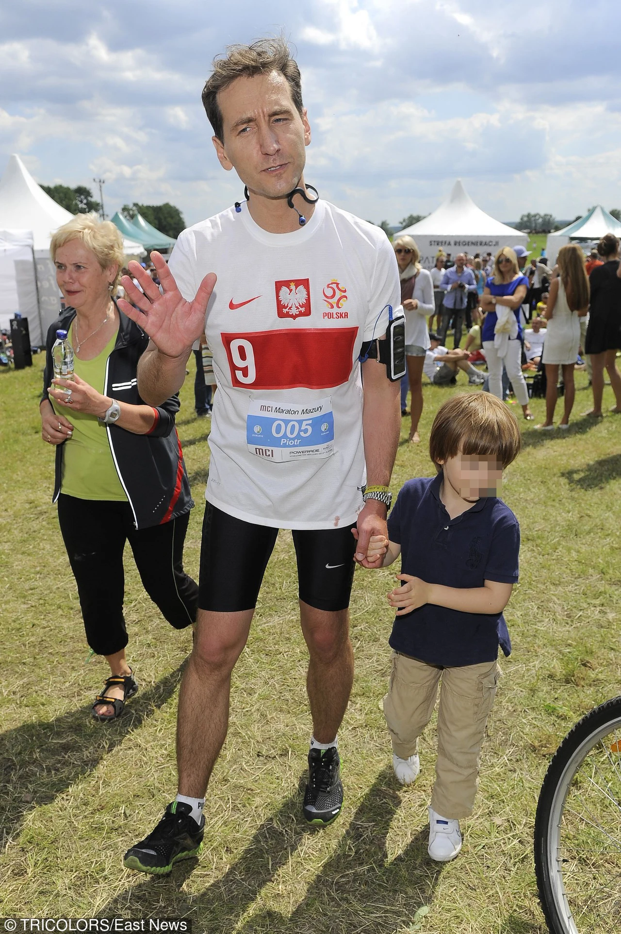 Piotr Kraśko z synem Piotr Kraśko z synem