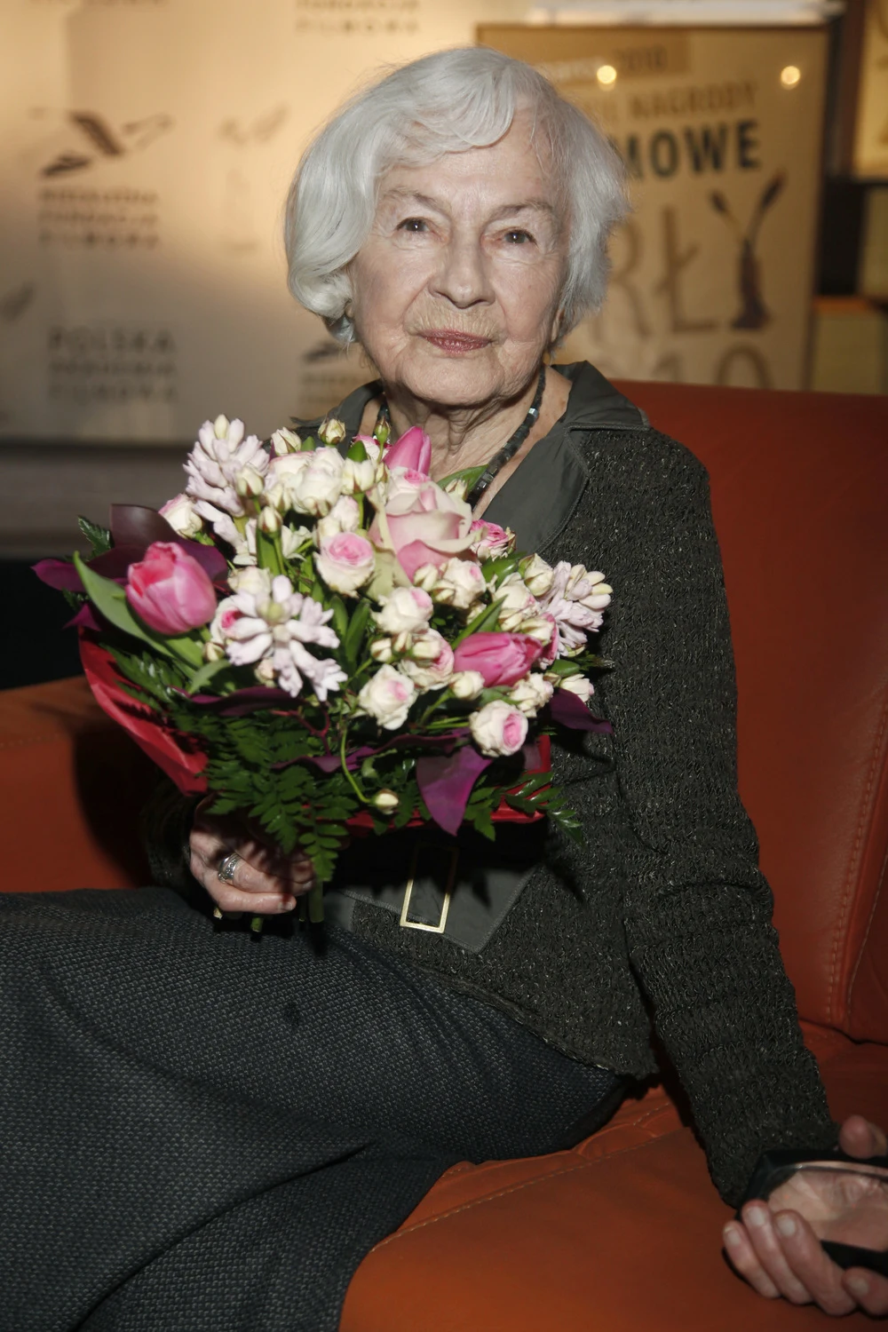 Danuta Szaflarska w 2010 roku - ogłoszenie nominacji do Polskich Nagród Filmowych Orły
