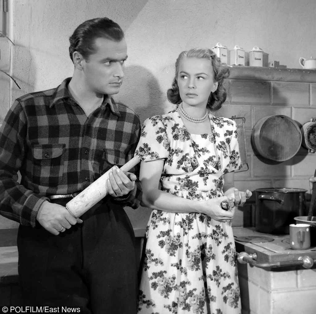 Danuta Szaflarska w filmie "Skarb"