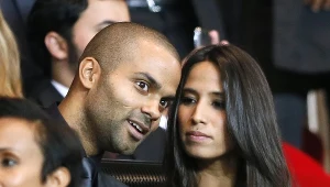 Tony Parker z żoną, Axelle