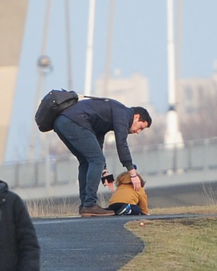 Bartek Wróblewski z synem