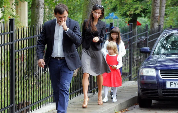 Marta Kaczyńska i Marcin Dubieniecki z córkami Marta Kaczyńska i Marcin Dubieniecki z córkami