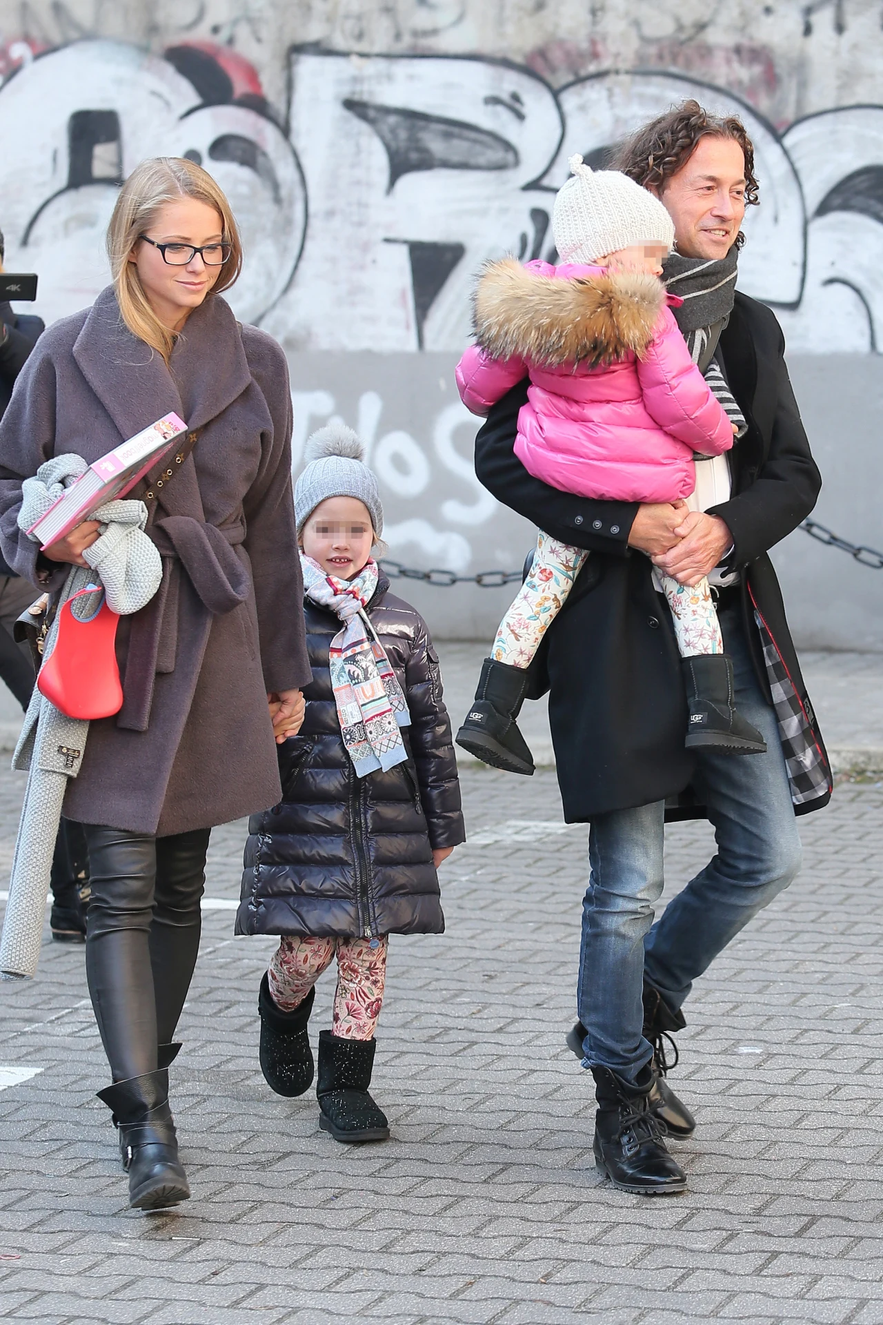 Piotr Rubik z rodziną