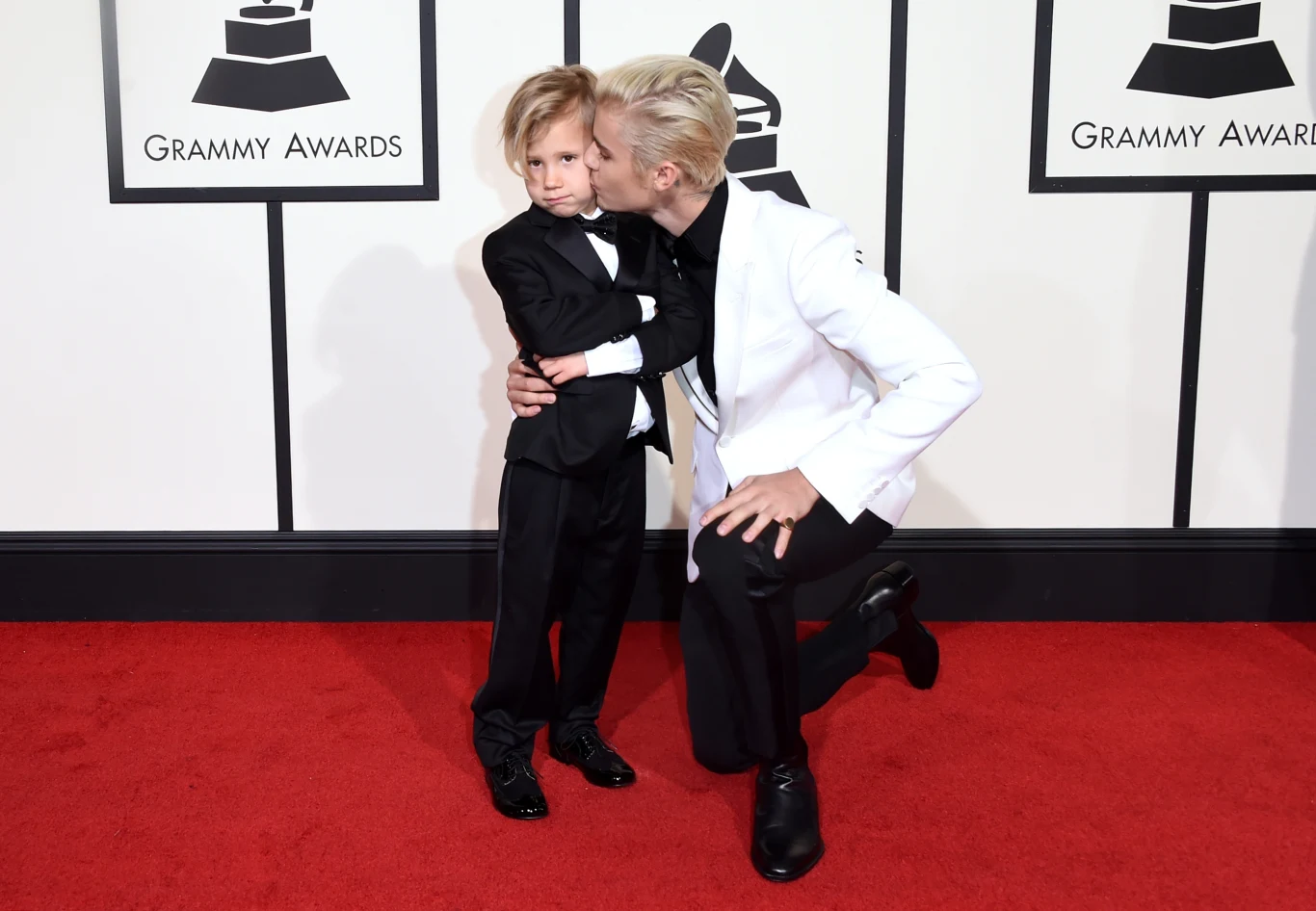 Jaxon z chęcią pozował fotoreporterom