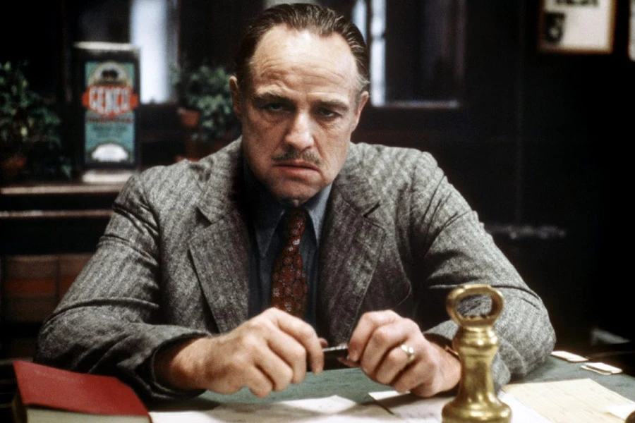Legendarna rola Marlona Brando w "Ojcu chrzestnym" (1973) Legendarna rola Marlona Brando w "Ojcu chrzestnym" (1973)