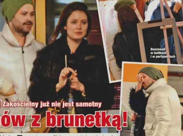 Zakościelny z tajemniczą brunetką