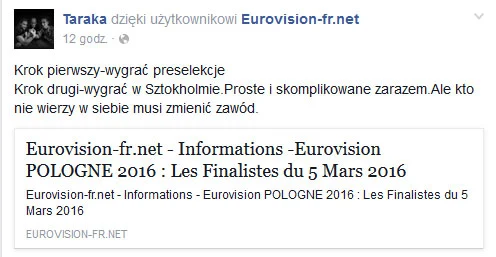Zespół Taraka na Facebooku Zespół Taraka na Facebooku