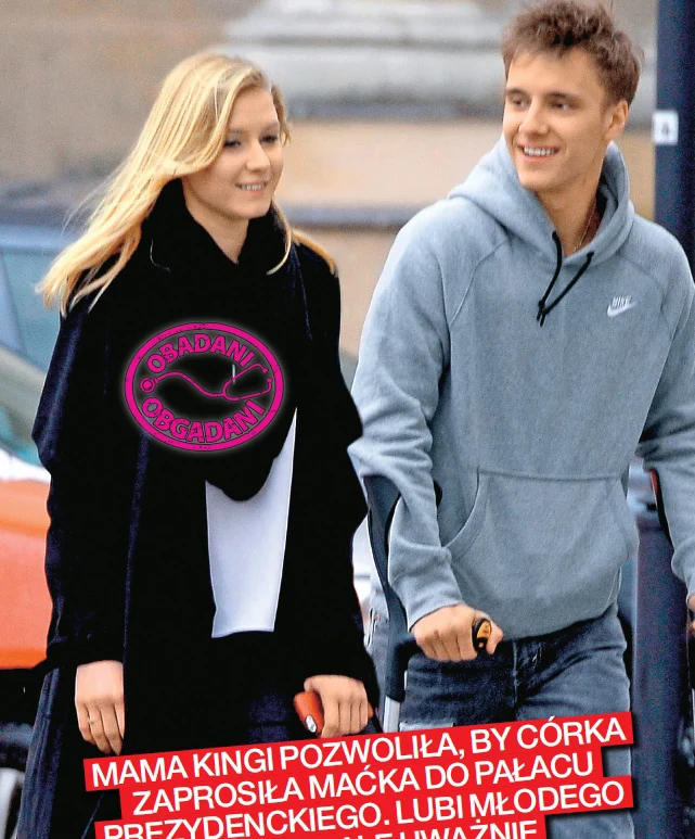 Kinga Duda i Maciej Musiał na wspólnym spacerze