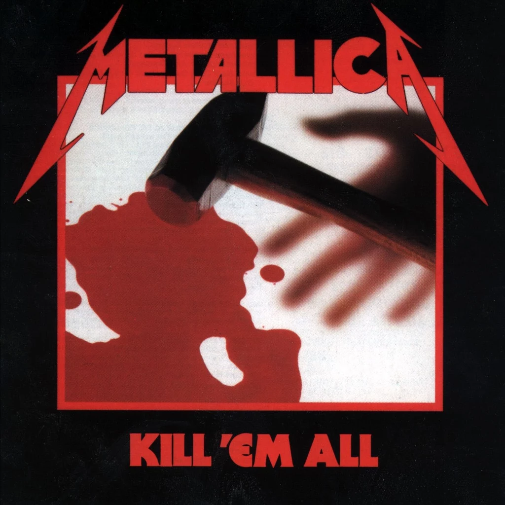 Okładka "Kill'em All" - legendarnego debiutu grupy Metallica