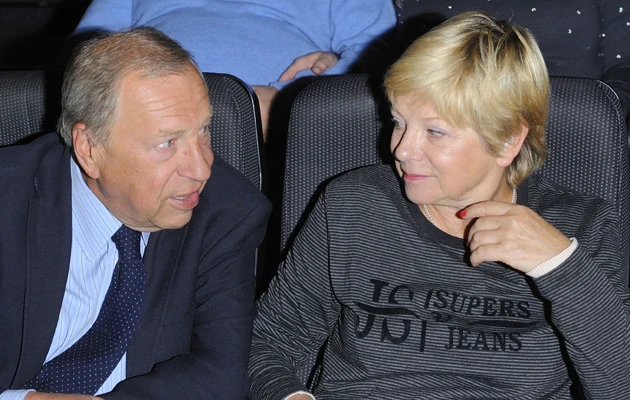 Jerzy Stuhr z żoną