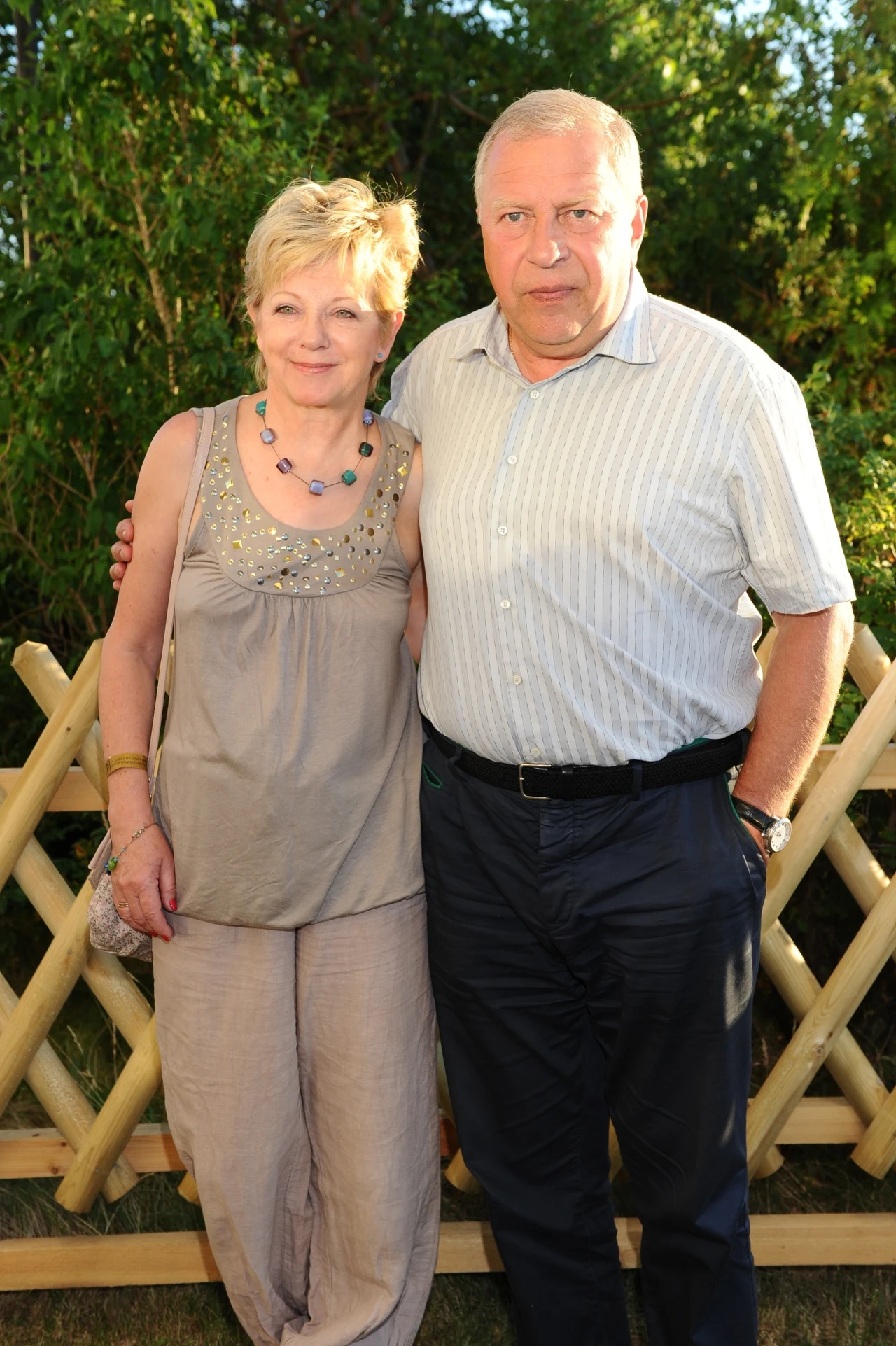 Jerzy Stuhr z żoną