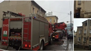 Pożar wybuchł na poddaszu kamienicy przy u. Chłodnej w Lublinie