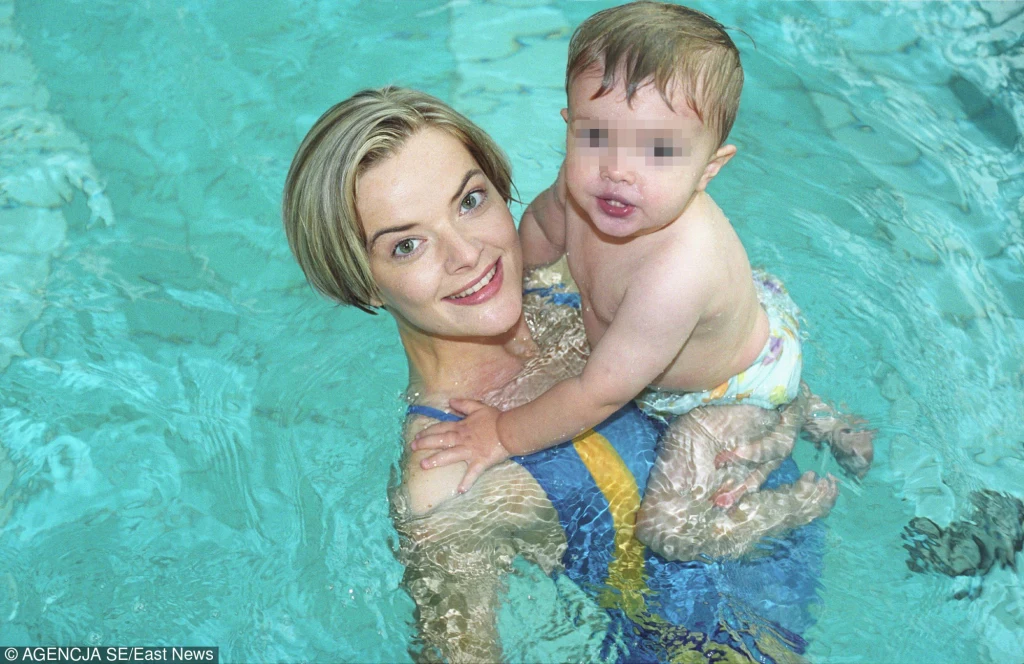 Monika z małym synkiem 
