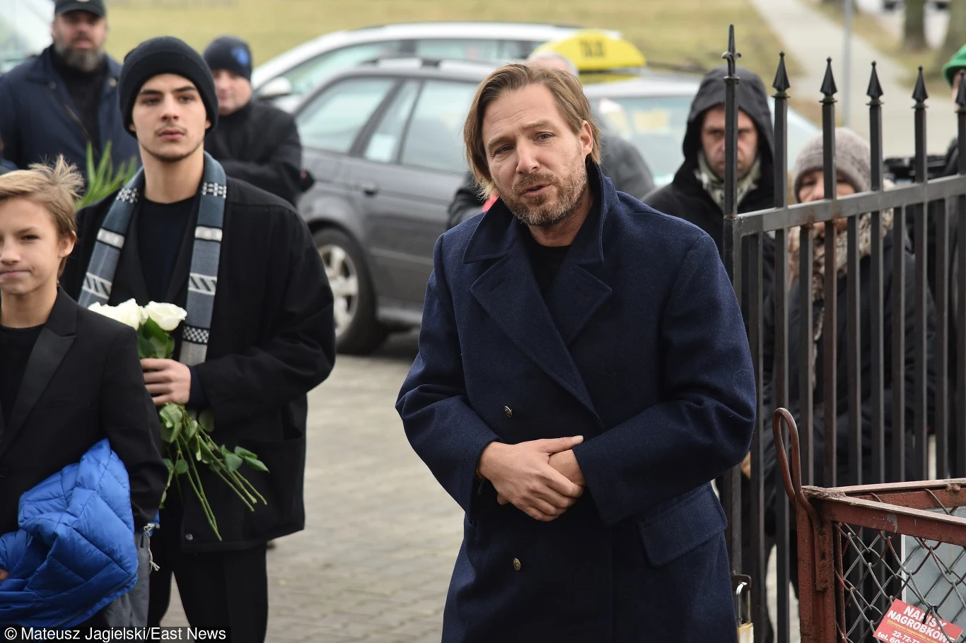 Xawery Żuławski na pogrzebie swego ojca, Andrzeja