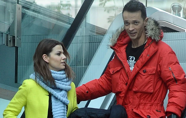 Cieszyński z żoną Cieszyński z żoną