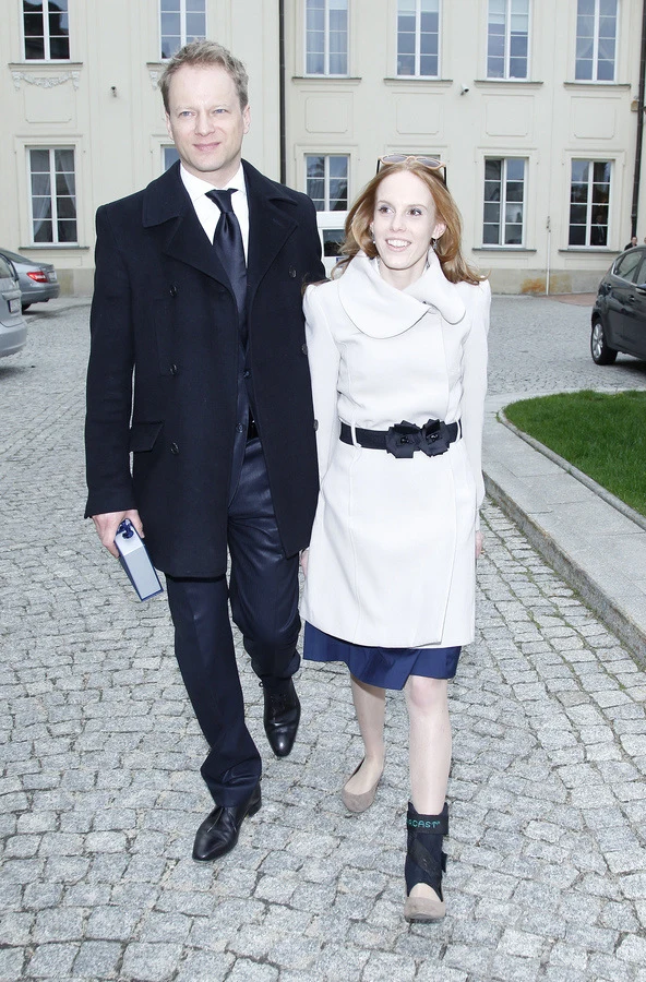 Maciej Stuhr z żoną Maciej Stuhr z żoną