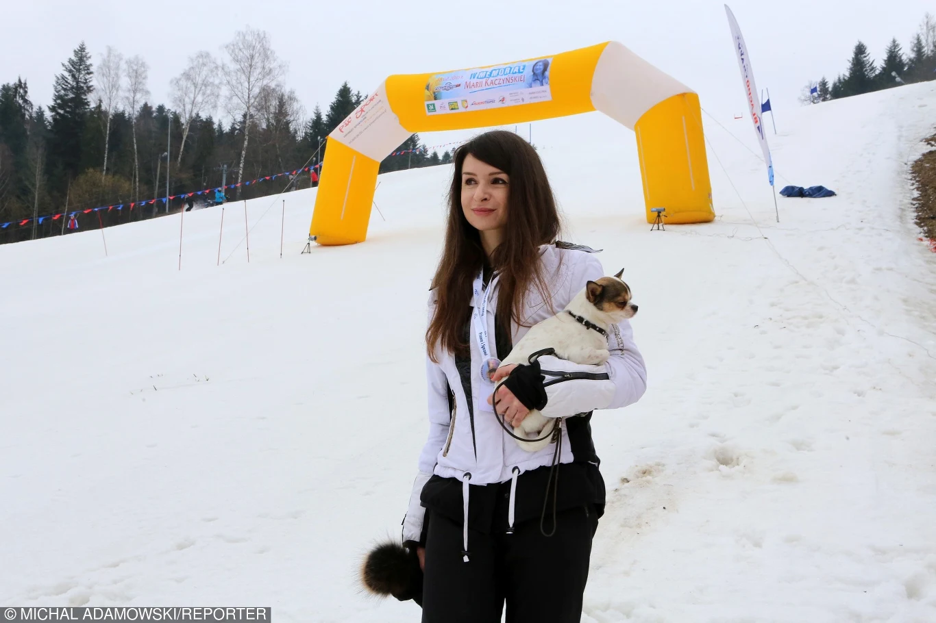 Marta Kaczyńska na stoku 